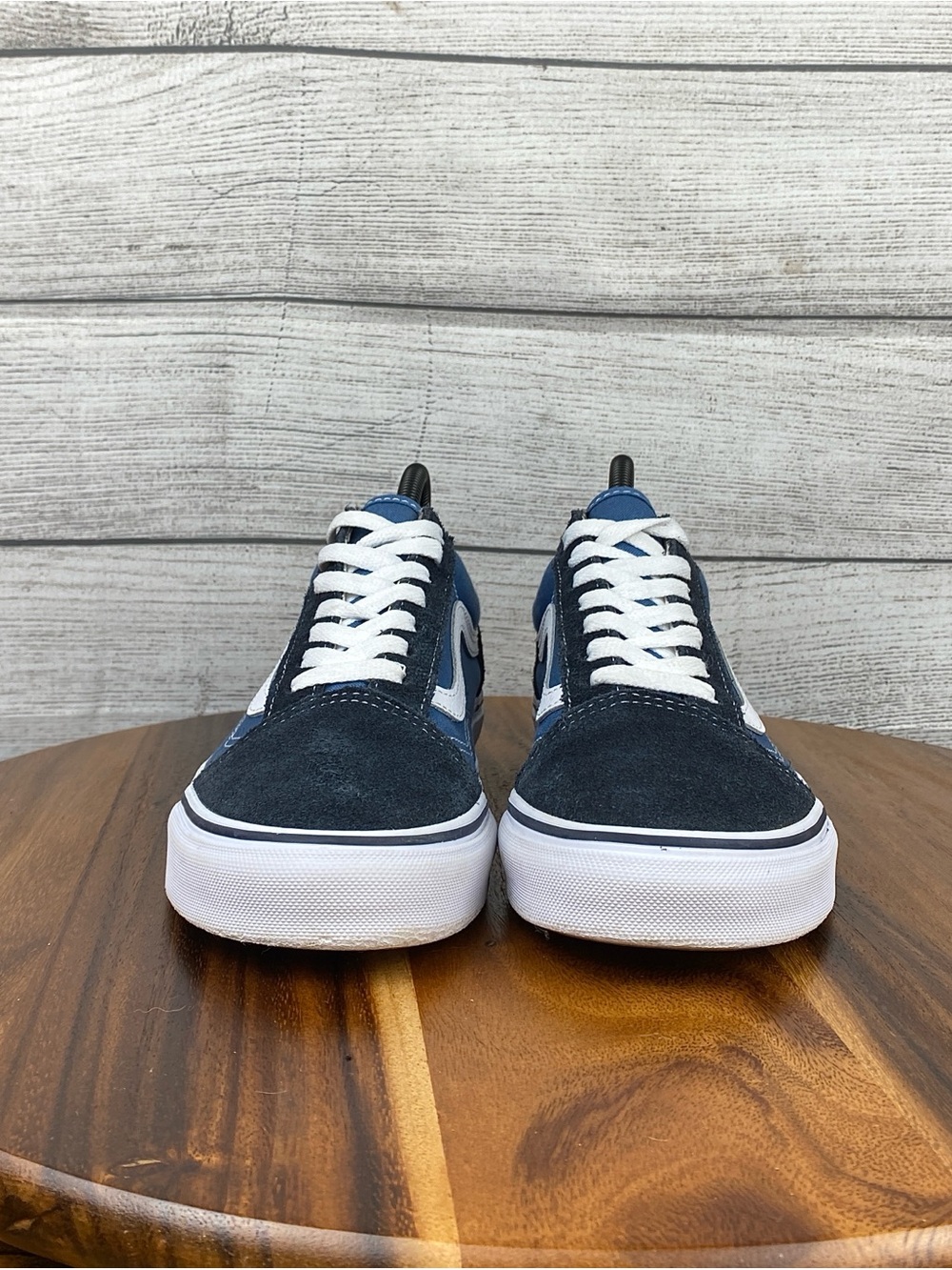 Vans Old Skool Navy Blue Lace Up Shoes Women’s Size 7.5 / Men’s Size 6 - Picture 7 of 12